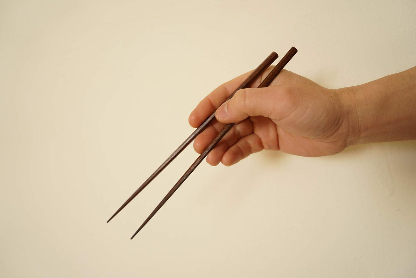 拭き漆　八角箸　溜め