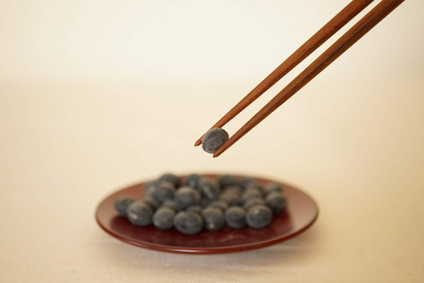 拭き漆　八角箸　溜め
